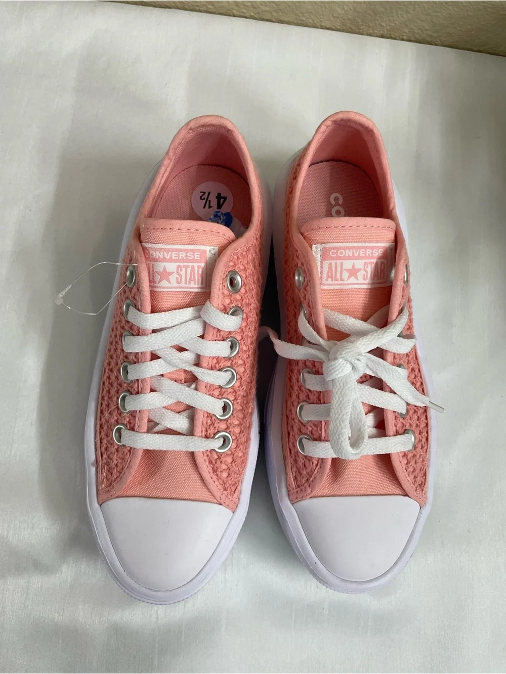Converse Kids Chuck Taylor Move Platform Pink/phase Crochet Size  US 4.5
